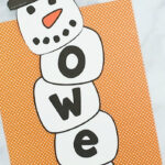 Name Snowman Preschool Craft And Free Printable Winter Activities