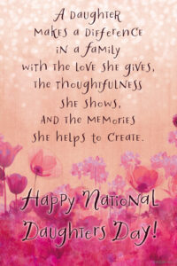 National Daughters Day 9 26 Holidays ECard Blue Mountain ECards