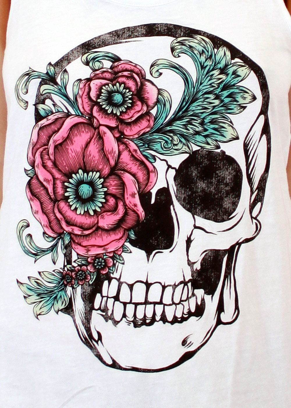 Nice Flower Skulls Are Great Tattoos Sugar Skull Tattoos Skull 