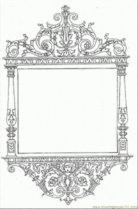 Picture Frame Coloring Page Coloring Home