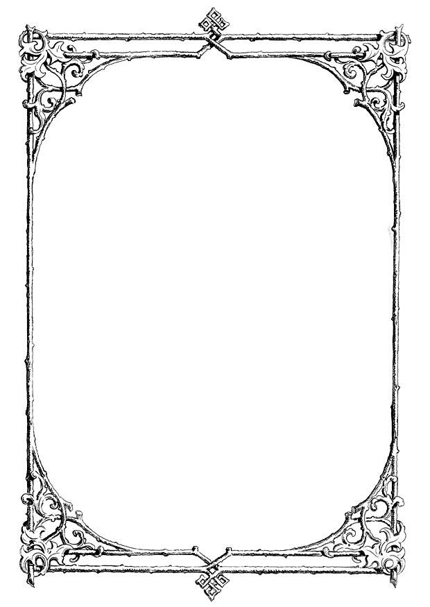 Picture Frame Coloring Page Coloring Home