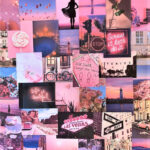 Pink Aesthetic Pretty Retro Wall Collage Kit VSCO Vintage Room Decor