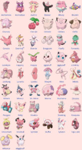 Pink Pokemon List By Amelia411 On DeviantArt Pokemon Pink Pokemon