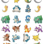 Pokemon Characters 24 Cupcake Toppers Pokemon Characters Cute