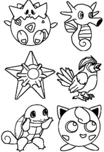 Pokemon Characters Coloring Pages Bulk Color Pokemon Coloring Pages