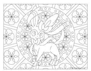 Pokemon Coloring Pages Sylveon At GetColorings Free Printable