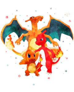 Pokemon Digital Print Pokemon Poster Pokemon Watercolor Etsy