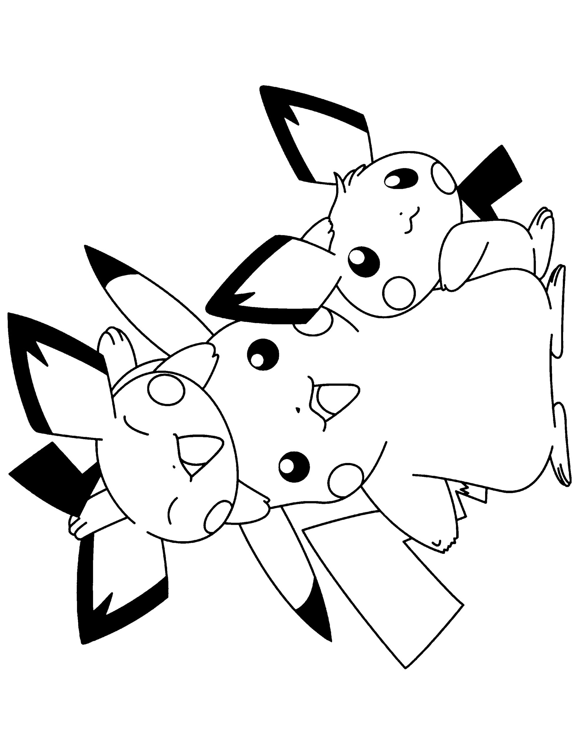 Pokemon Pichu Coloring Pages At GetColorings Free Printable 