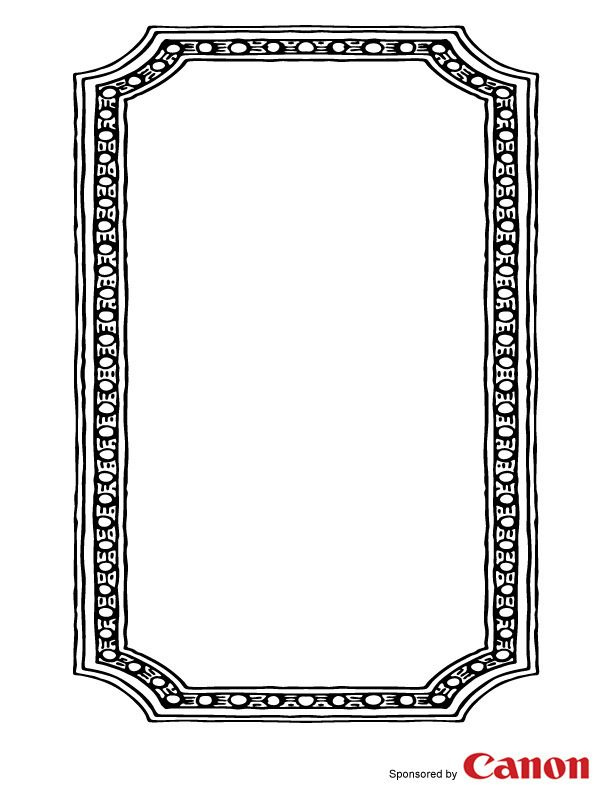 Printable Picture Frame Cutouts