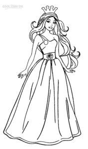 Printable Barbie Princess Coloring Pages For Kids Cool2bKids