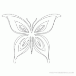 Printable Butterfly Template Coloring Home