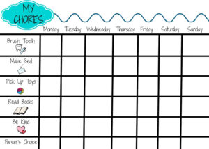 Printable Chore Chart For Kids The Chirping Moms
