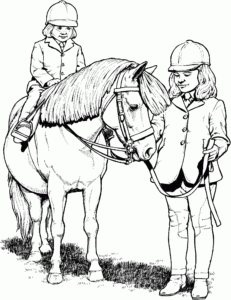 Printable Color Pages Of Horses Activity Shelter