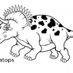 Printable Dinosaur Triceratops Coloring In Sheets Free Kids Coloring