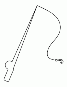 Printable Fishing Pole Template
