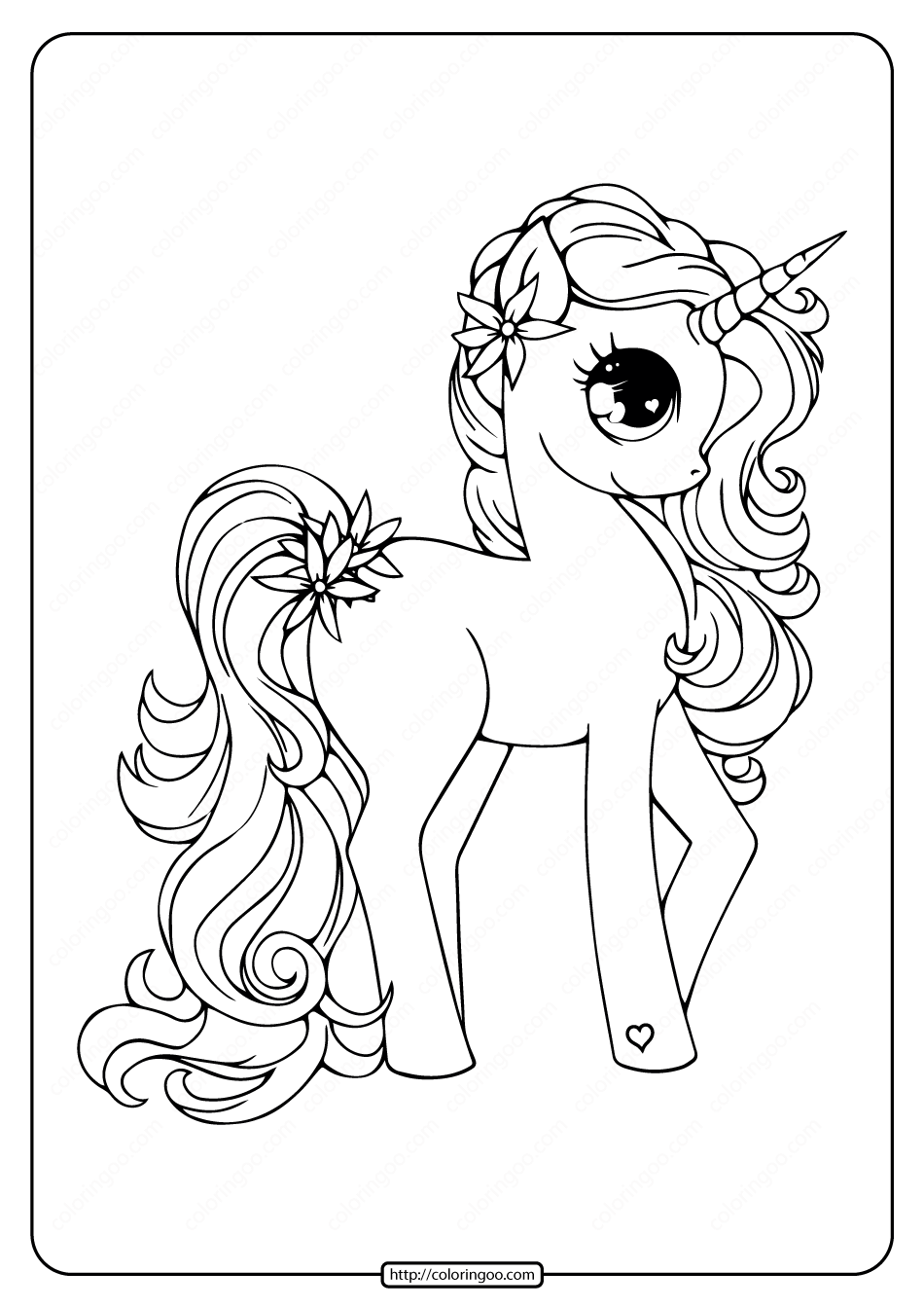Printable Free Unicorn Pdf Coloring Book Unicorn Coloring Pages 