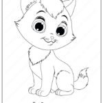 Printable Funny Fluffy Kitten Coloring Pages Fluffy Kittens Kittens