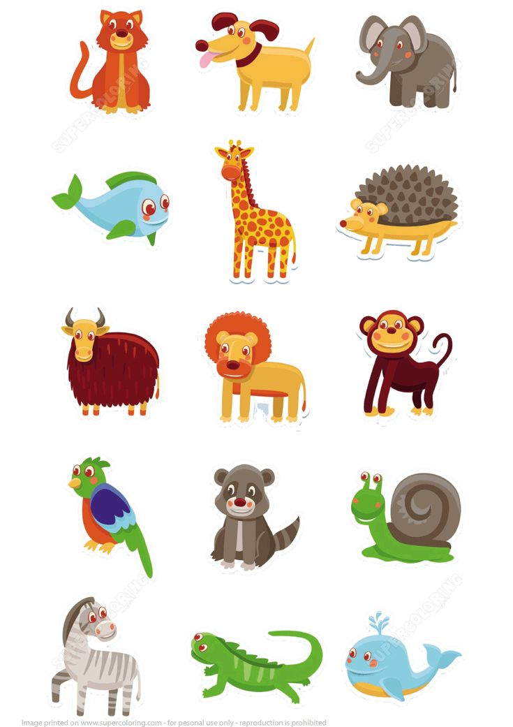 Printable Images Of Animals Printable Stickers Free Printable 
