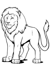 Printable Lion Coloring Page For Kids Lion Coloring Pages Animal