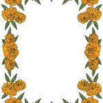 Printable Marigold Page Border Border Printables Marigold