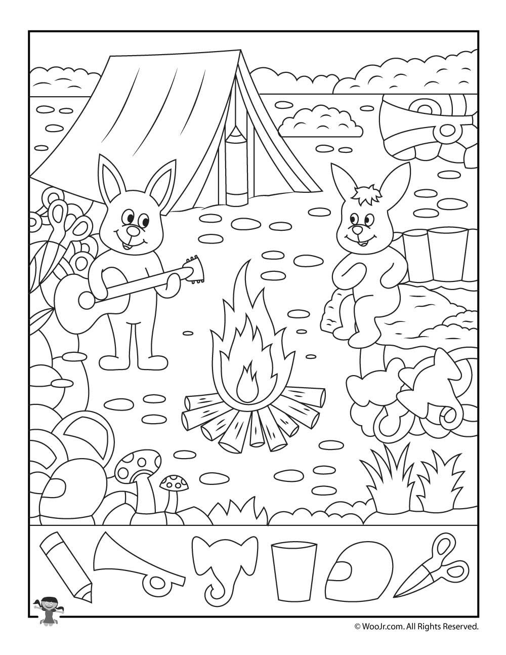 Printable Summer Hidden Picture Activity Pages Hidden Pictures 