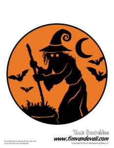 Printable Witch Silhouette Tim s Printables