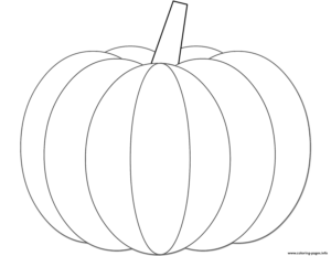 Pumpkin Halloween Coloring Page Printable