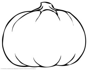 Pumpkin Outline Printable Clipartion