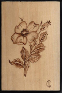 Pyrography Wood Burning Woodburning Flower Wood Burning Crafts