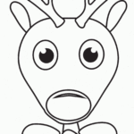 Reindeer Head Coloring Pages Coloring Home