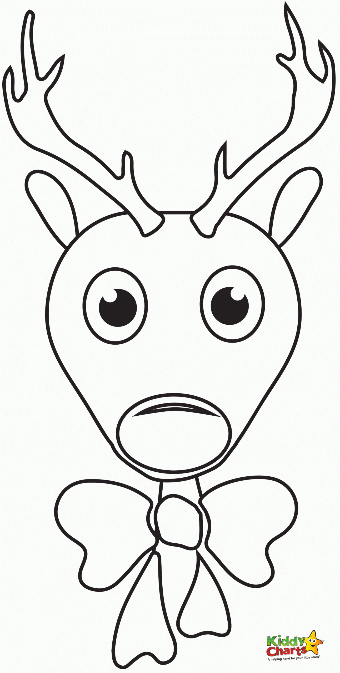 Reindeer Head Coloring Pages Coloring Home