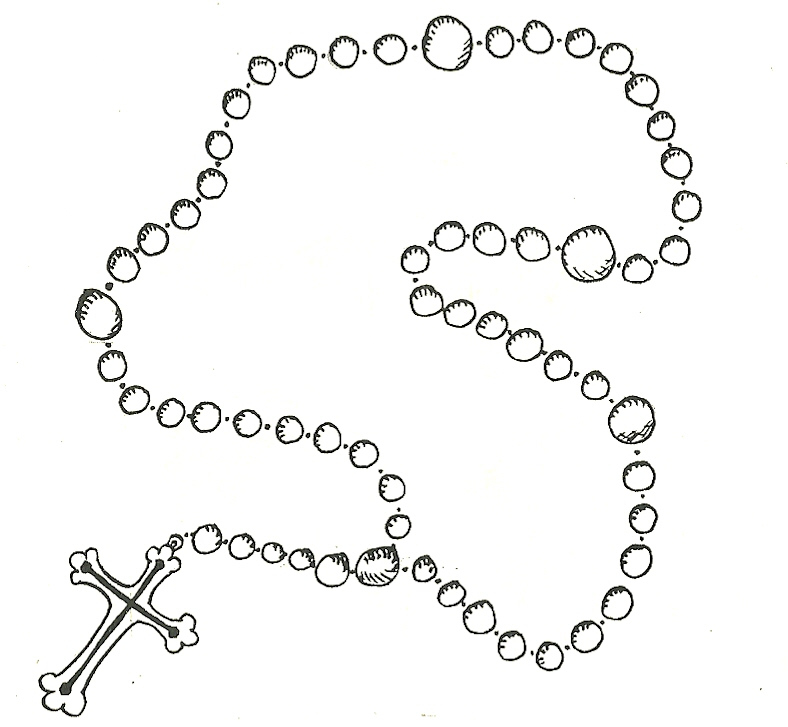 Rosary Beads Drawing At PaintingValley Explore Collection Of 