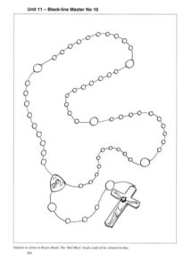 Rosary Coloring Sheet Hail Mary Pinterest Catholic Coloring