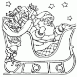Santa Winnie The Pooh Disney Christmas Coloring To Print