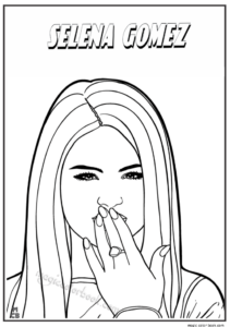 Selena Gomez Coloring Pages At GetColorings Free Printable