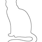 Sitting Cat Pattern Use The Printable Outline For Crafts Creating