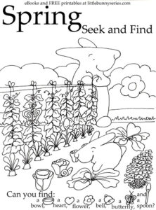Spring Seek And Find PDF Spring Coloring Pages Spring Worksheet