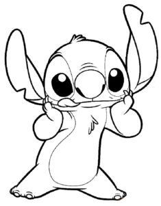 Stitch Coloring Pages For Kindergarten Educative Printable Stitch