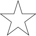 Template For Stocking Shapes Star Template Star Cutouts Template