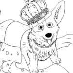 The Queen S Corgi Coloring Pages Dog Coloring Pages