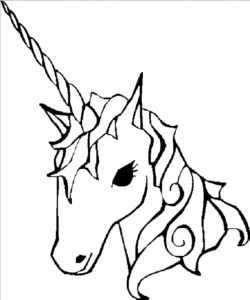 Unicorn Coloring Page Coloring Book