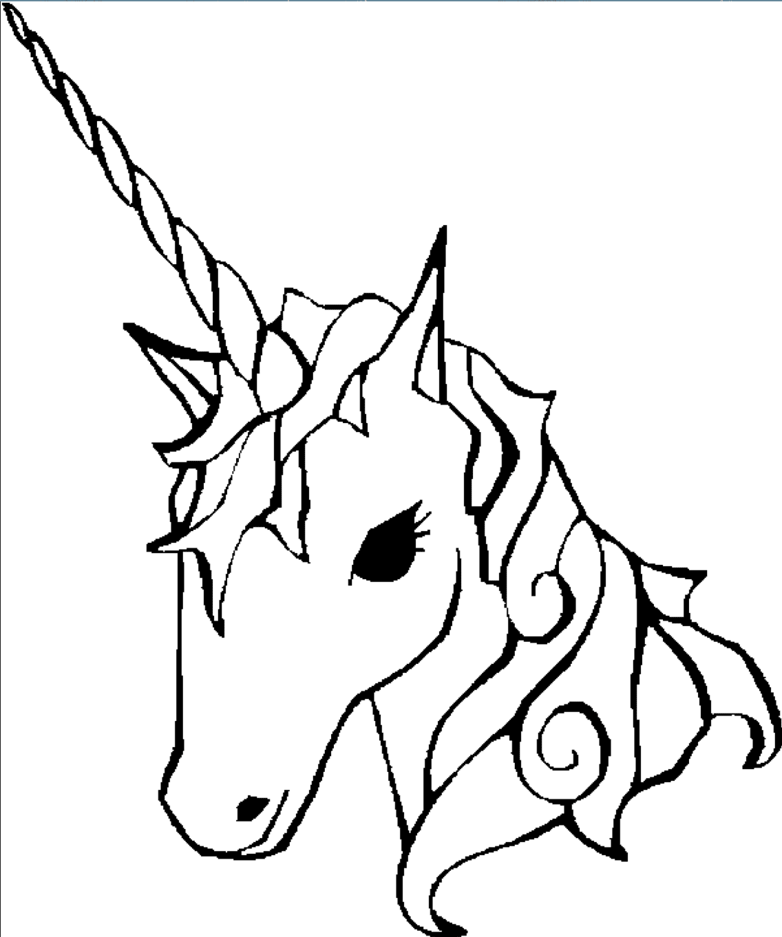 Unicorn Coloring Page Coloring Book