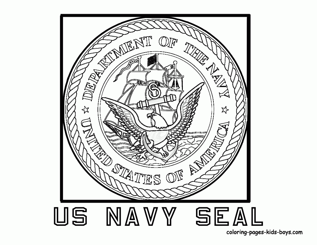 US Navy Seal Coloring Page Coloring Pages Veterans Day Coloring Page 