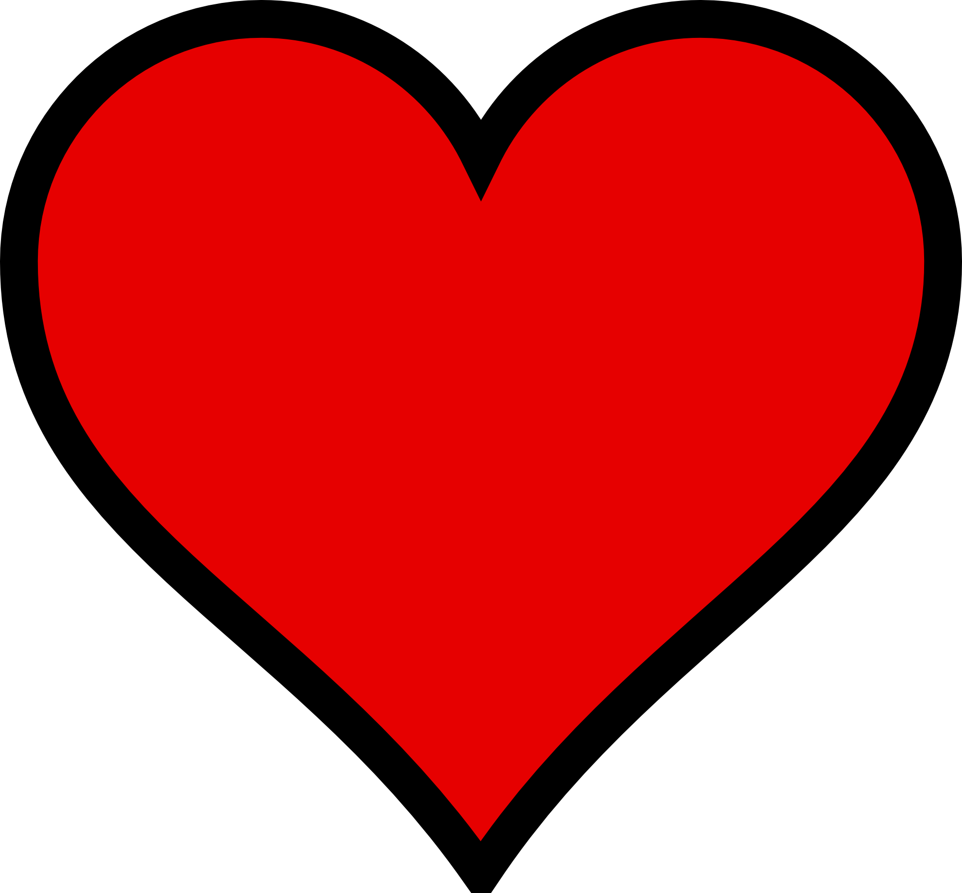 Valentine Heart Outline ClipArt Best