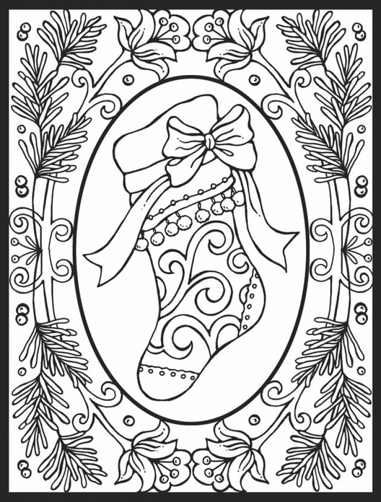Very Detailed Christmas Coloring Pages At GetColorings Free 