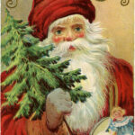 Vintage Christmas Santa Image Wonderful The Graphics Fairy