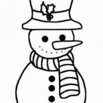 Winter Coloring Simple Snowman Coloring Pages For Kids Free NEO Coloring