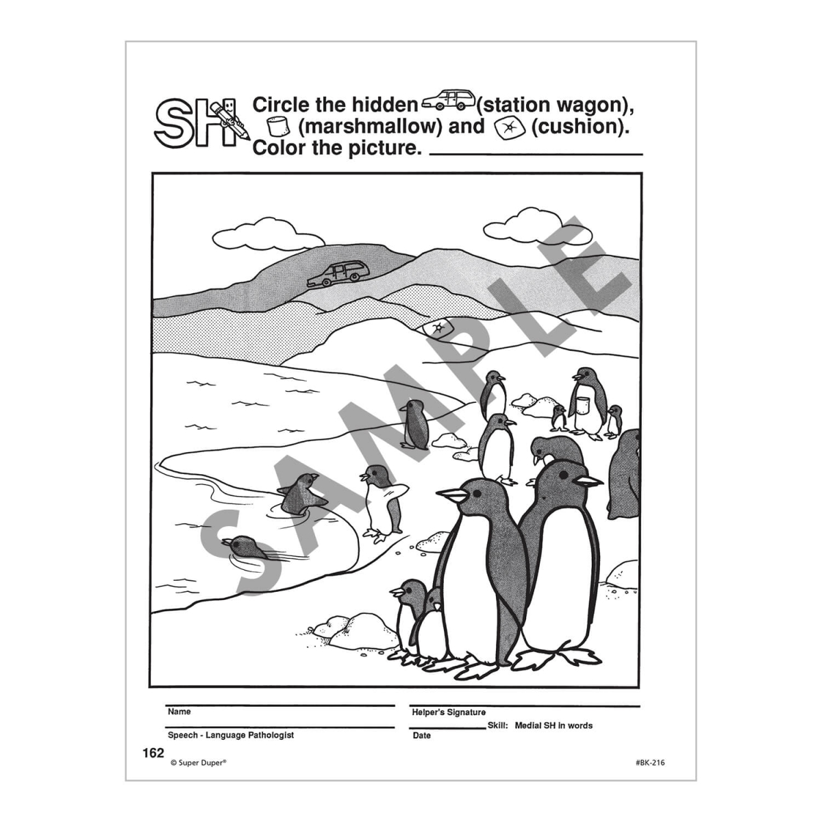 180 Hidden Pictures For Articulation Practice