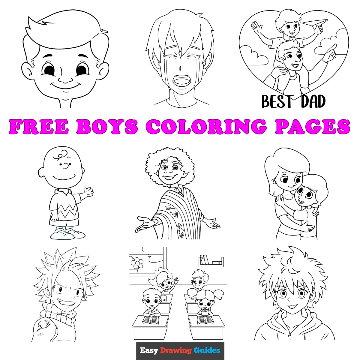Boys Coloring Pages