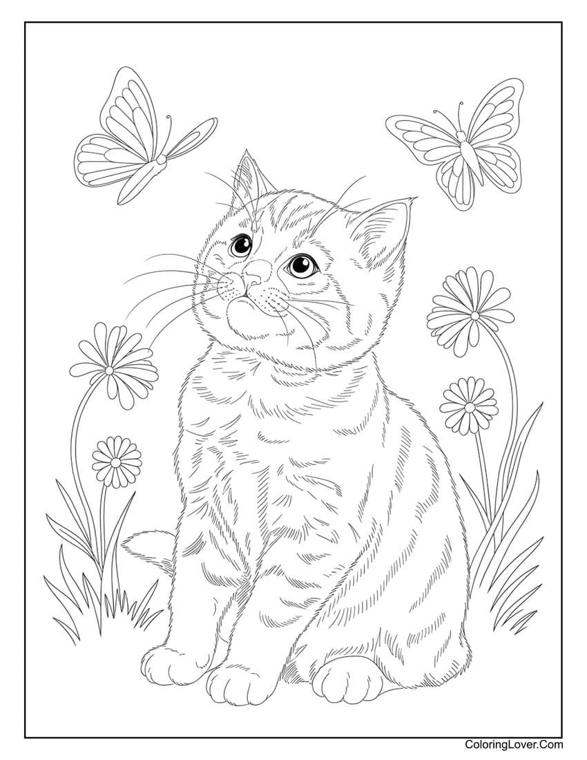Cat Coloring Pages Cat Coloring Pages